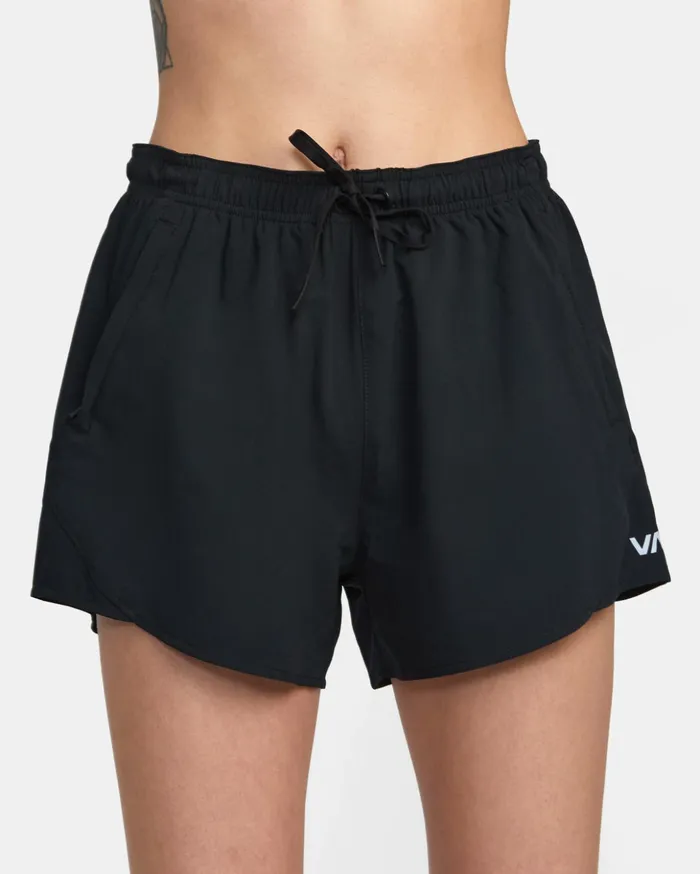 RVCA Shorts Skirts VA Essential Yogger Sport Shorts 12034 Black 8211 Women