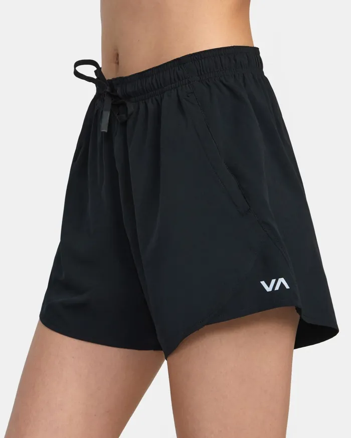 RVCA Shorts Skirts VA Essential Yogger Sport Shorts 12034 Black 8211 Women