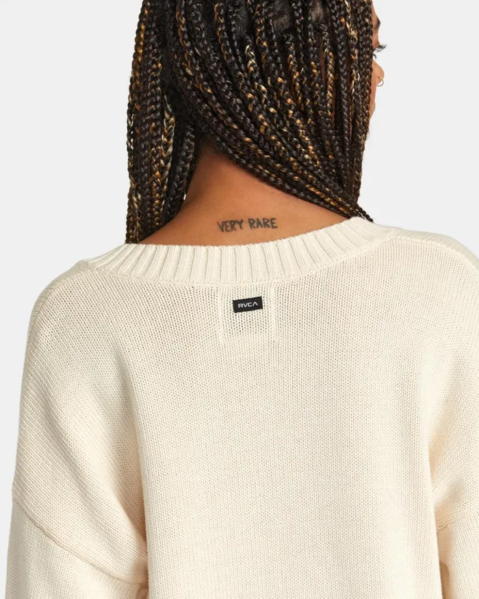 RVCA Sweaters Long Distance Sweater Latte 8211 Women