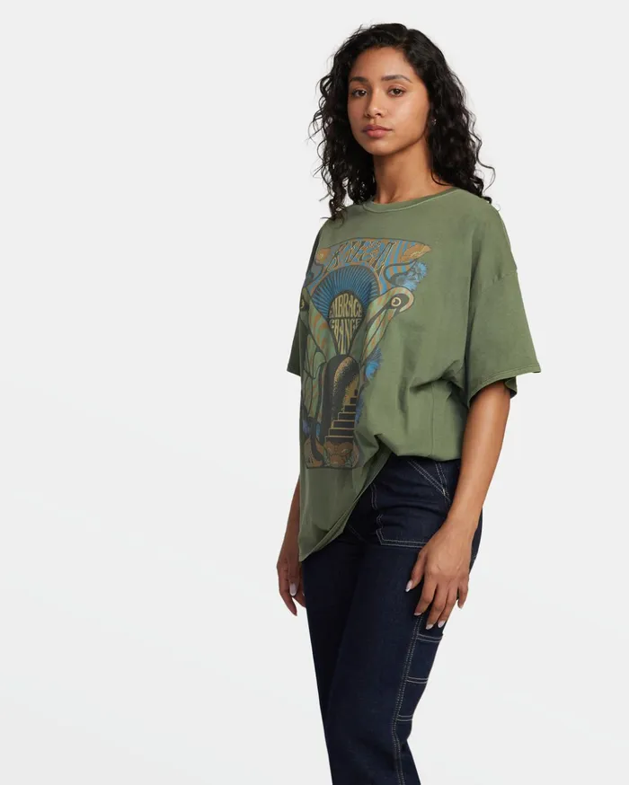 RVCA Tees Tanks Embrace Change TShirt Leaf 8211 Women