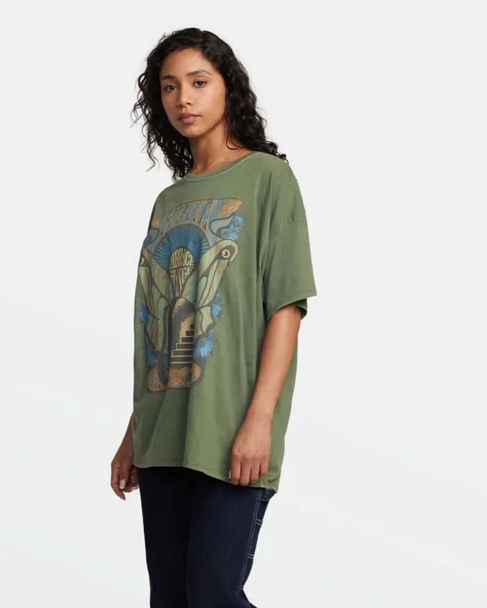 RVCA Tees Tanks Embrace Change TShirt Leaf 8211 Women