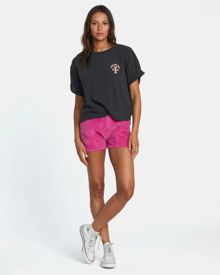 RVCA Tees Tanks Lazy Club Graphic Tee Rvca Black 8211 Women