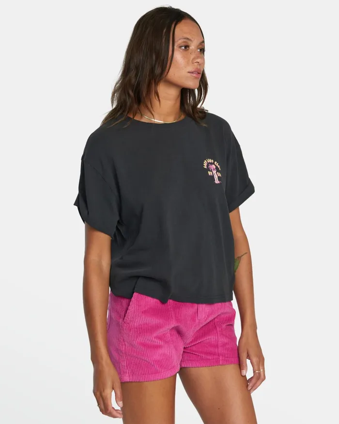 RVCA Tees Tanks Lazy Club Graphic Tee Rvca Black 8211 Women