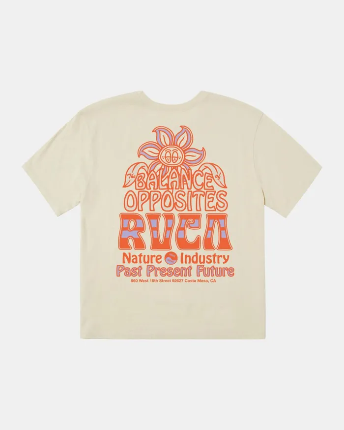 RVCA Tees Tanks Positive Growth TShirt Latte 8211 Women