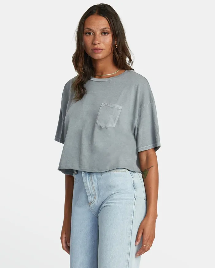 RVCA Tees Tanks PTC Pocket Tee Monument 8211 Women