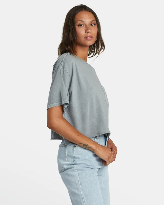 RVCA Tees Tanks PTC Pocket Tee Monument 8211 Women