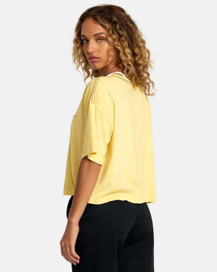 RVCA Tees Tanks PTC Tee Golden 8211 Women