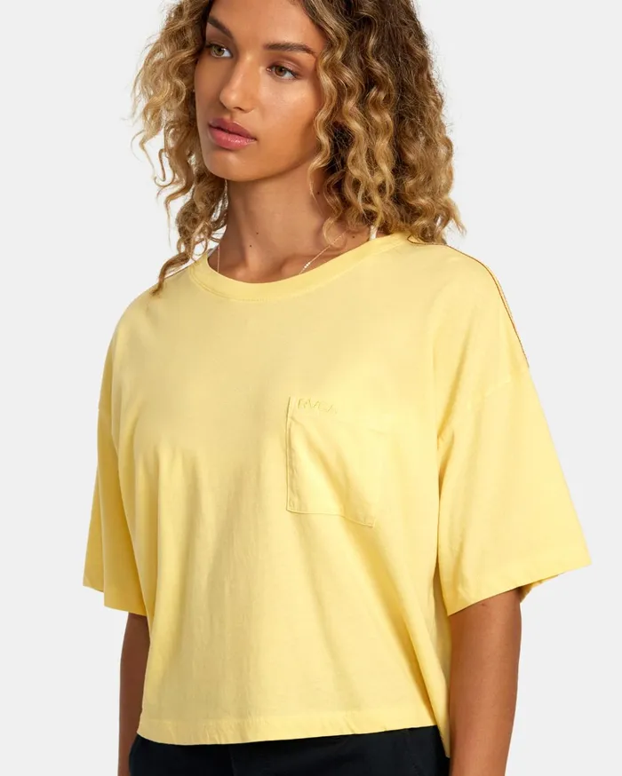RVCA Tees Tanks PTC Tee Golden 8211 Women