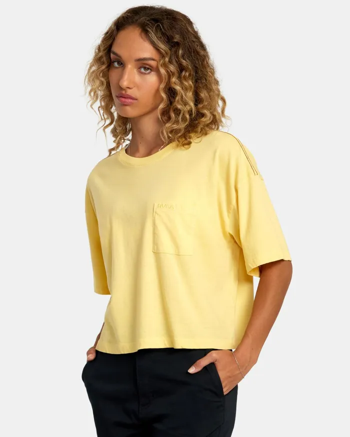 RVCA Tees Tanks PTC Tee Golden 8211 Women