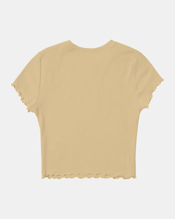 RVCA Tees Tanks Shine Tee Cream 8211 Women