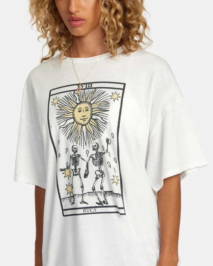 RVCA Tees Tanks Tarot Tee Vintage White 8211 Women