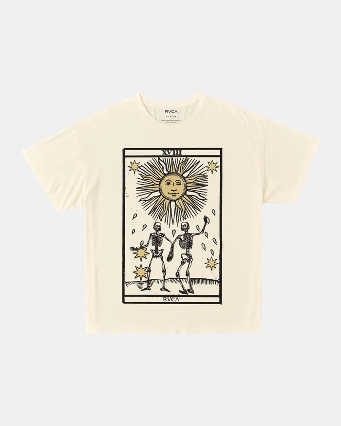 RVCA Tees Tanks Tarot Tee Vintage White 8211 Women