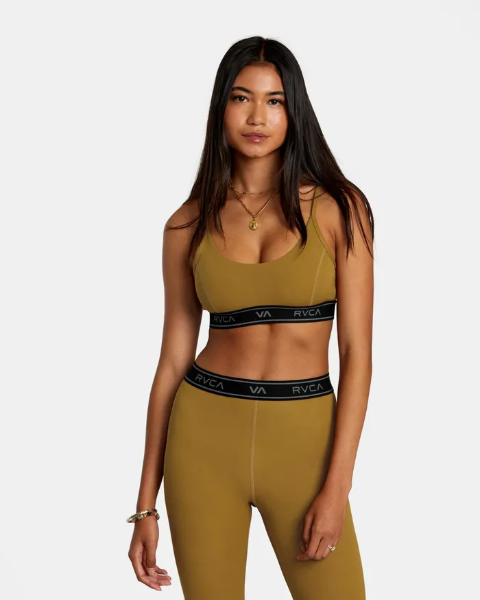 RVCA Tops Base Sports Bra Sienna 8211 Women
