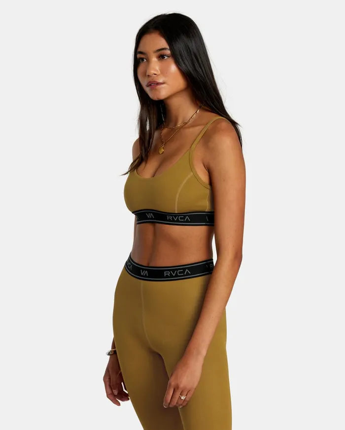 RVCA Tops Base Sports Bra Sienna 8211 Women
