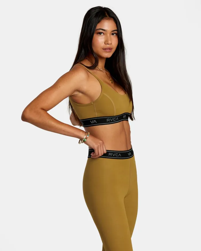 RVCA Tops Base Sports Bra Sienna 8211 Women
