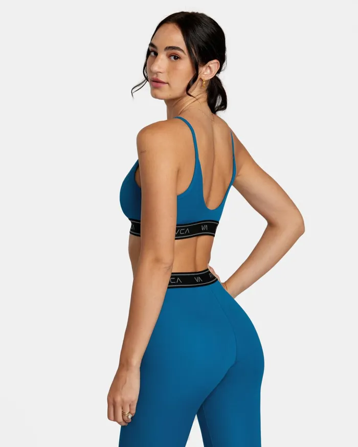 RVCA Tops Base Sports Bra Teal 8211 Women