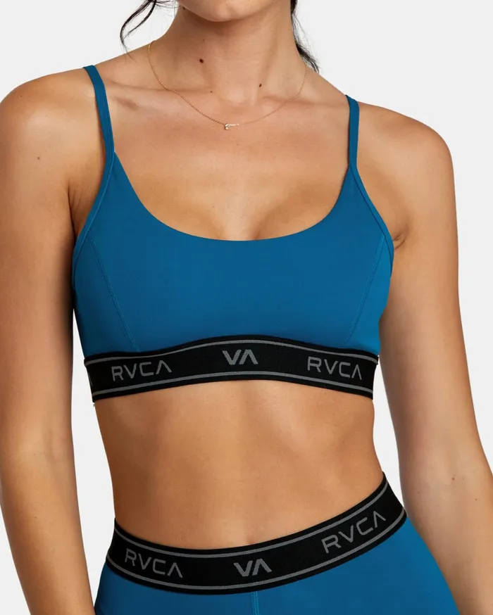 RVCA Tops Base Sports Bra Teal 8211 Women