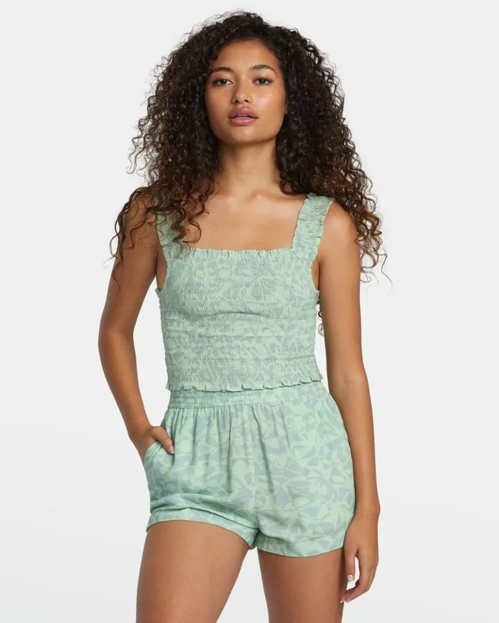 RVCA Tops Terrace Eco Tank Top Seafoam 8211 Women