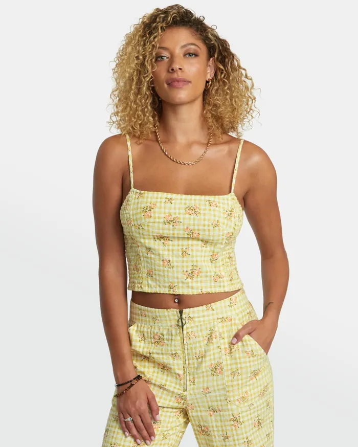 RVCA Tops United Tank Top Golden 8211 Women