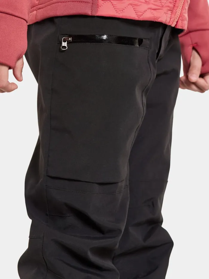 Salvia Kids039 Pants Black Kids Didriksons Waterproof Trousers