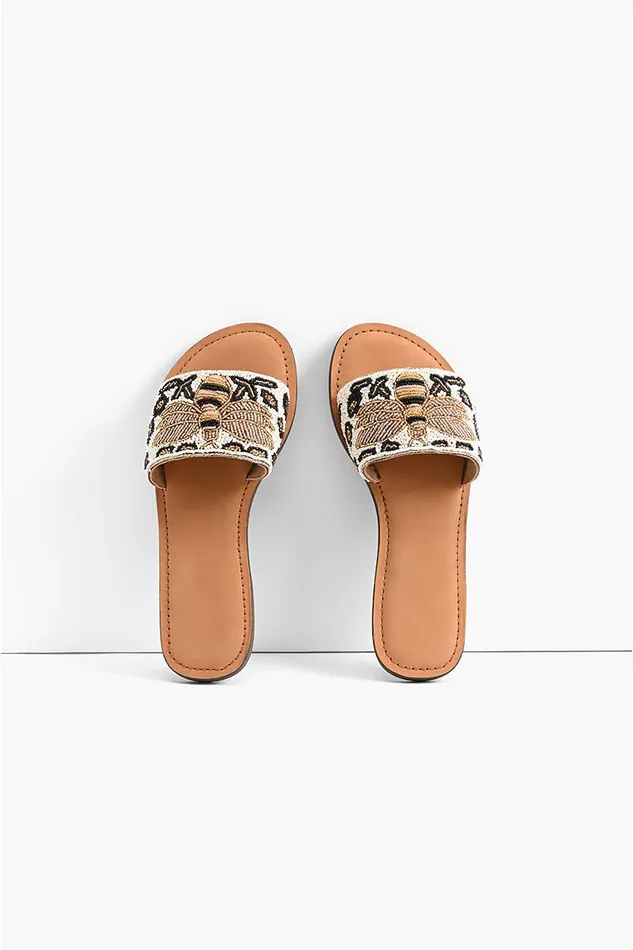 Sandals Bee Glam Slide Sandals America and Beyond Women