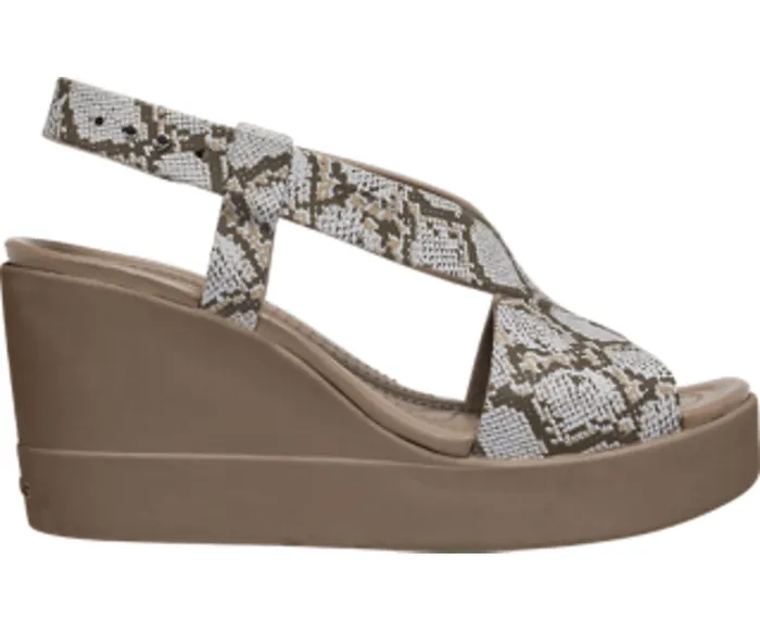 Sandals Crocs Brooklyn High Wedge Multi Stucco Crocs Women