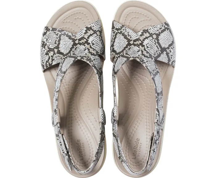 Sandals Crocs Brooklyn High Wedge Multi Stucco Crocs Women