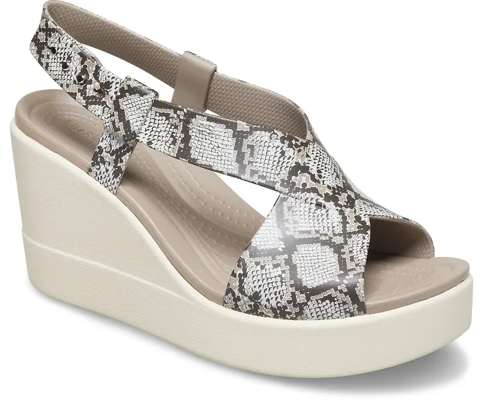 Sandals Crocs Brooklyn High Wedge Multi Stucco Crocs Women