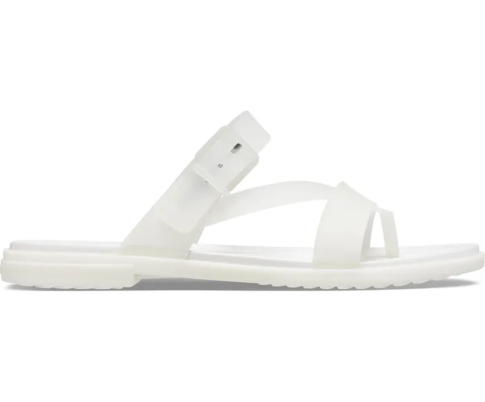 Sandals Women Crocs Tulum Translucent Toe Post Oyster Crocs