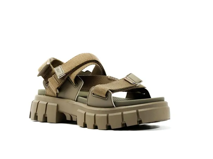 Sandals Women PALLADIUM REVOLT SANDAL MONO Dusky Green Sandals Women PALLADIUM REVOLT SANDAL MONO Dusky Green