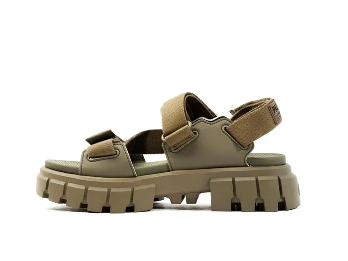 Sandals Women PALLADIUM REVOLT SANDAL MONO Dusky Green Sandals Women PALLADIUM REVOLT SANDAL MONO Dusky Green