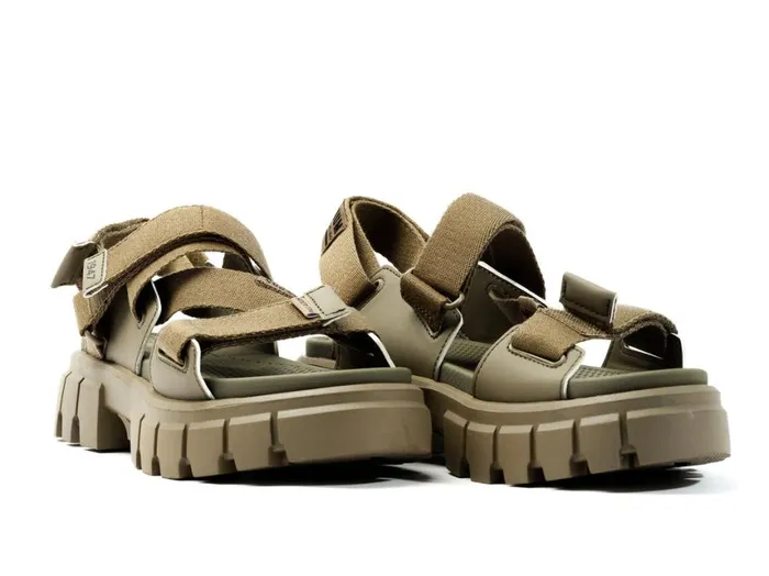 Sandals Women PALLADIUM REVOLT SANDAL MONO Dusky Green Sandals Women PALLADIUM REVOLT SANDAL MONO Dusky Green
