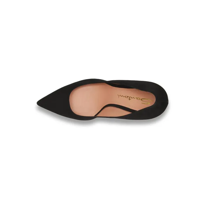 Santoni Black Suede HighHeel Pump Women Pumps and Heels