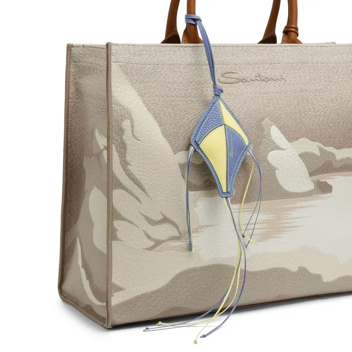 Santoni Multicolor Kite Charm WomenMen Small Leather Goods