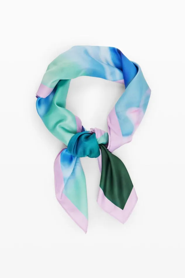 Scarves And Scarf Women Desigual Watercolor Floral Scarf Red