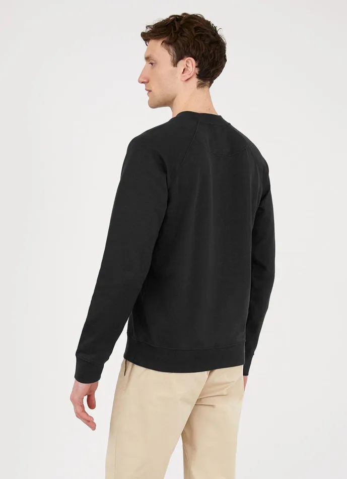 Sea Island Cotton Sweatshirt Black Men SUNSPEL Sweatshirts and Sweatpants