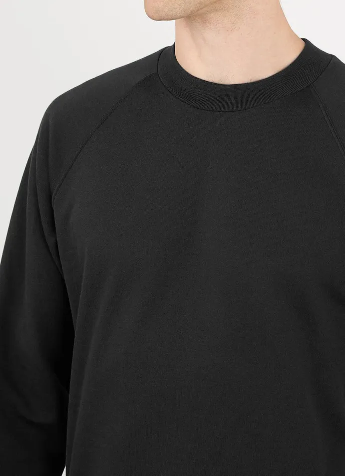 Sea Island Cotton Sweatshirt Black Men SUNSPEL Sweatshirts and Sweatpants