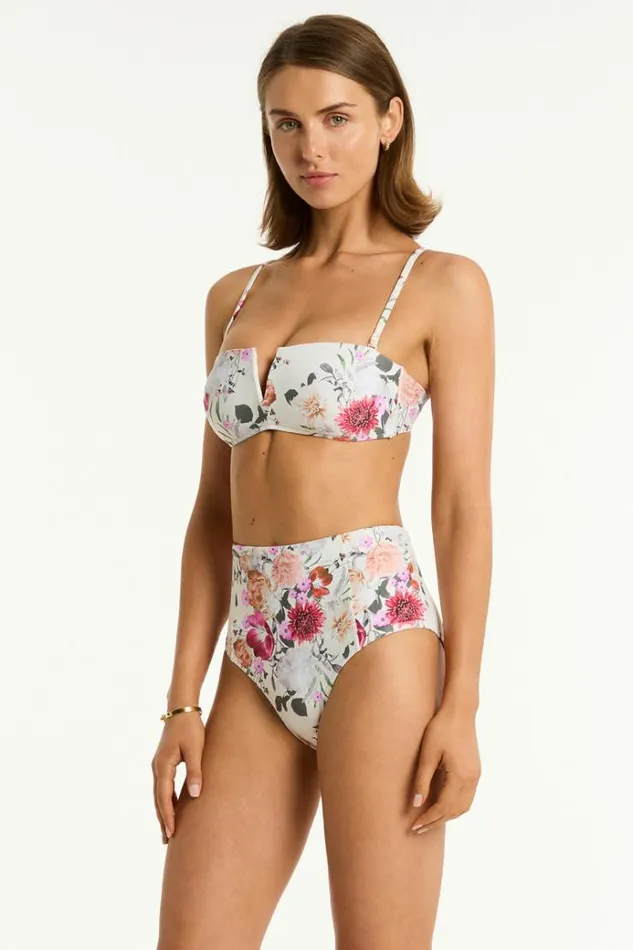 Sea Level Bottoms Belle Panelled High Waist Pant Belle Coconut 8211 Women