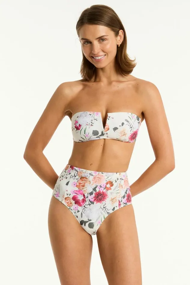 Sea Level Bottoms Belle Panelled High Waist Pant Belle Coconut 8211 Women