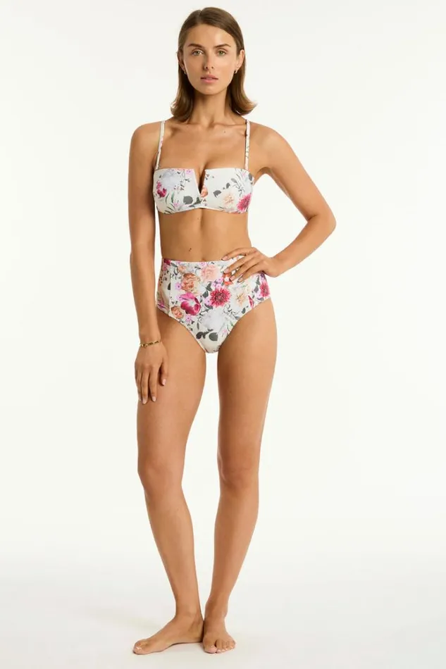 Sea Level Bottoms Belle Panelled High Waist Pant Belle Coconut 8211 Women