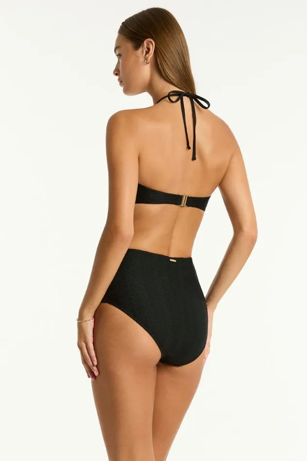 Sea Level Bottoms Caracus Panelled High Waist Pant Caracus Black 8211 Women