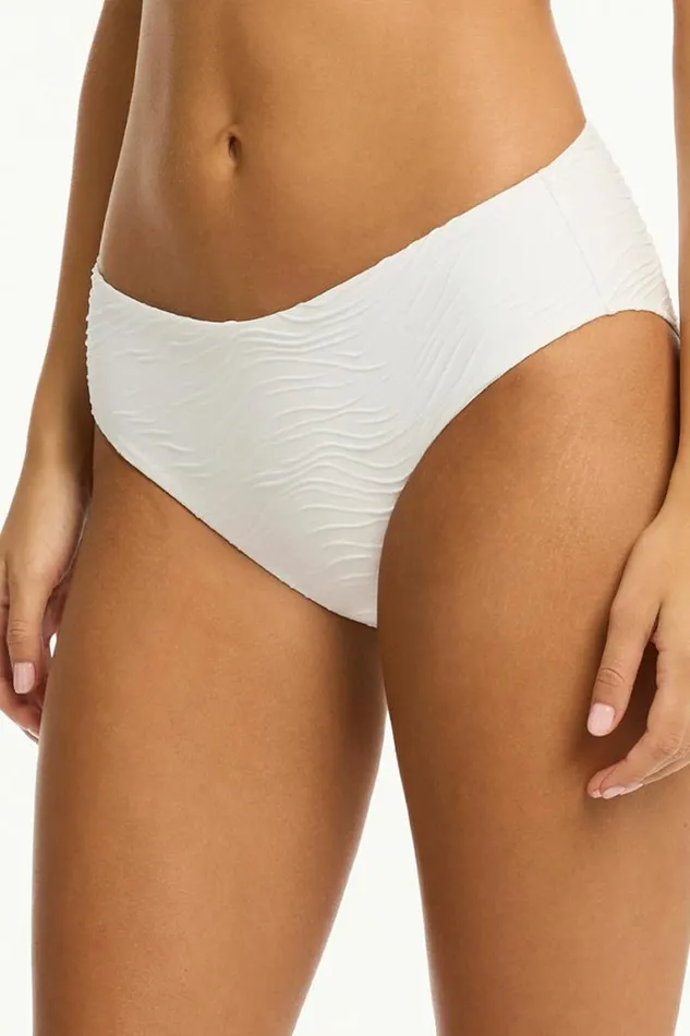 Sea Level Bottoms De Soleil Mid Bikini Pant De Soleil White 8211 Women