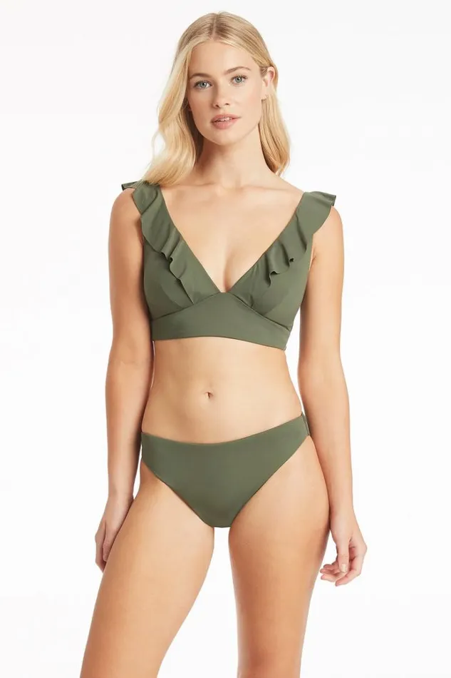 Sea Level Bottoms Eco Essentials Regular Bikini Pant Eco Essentials Khaki 8211 Women