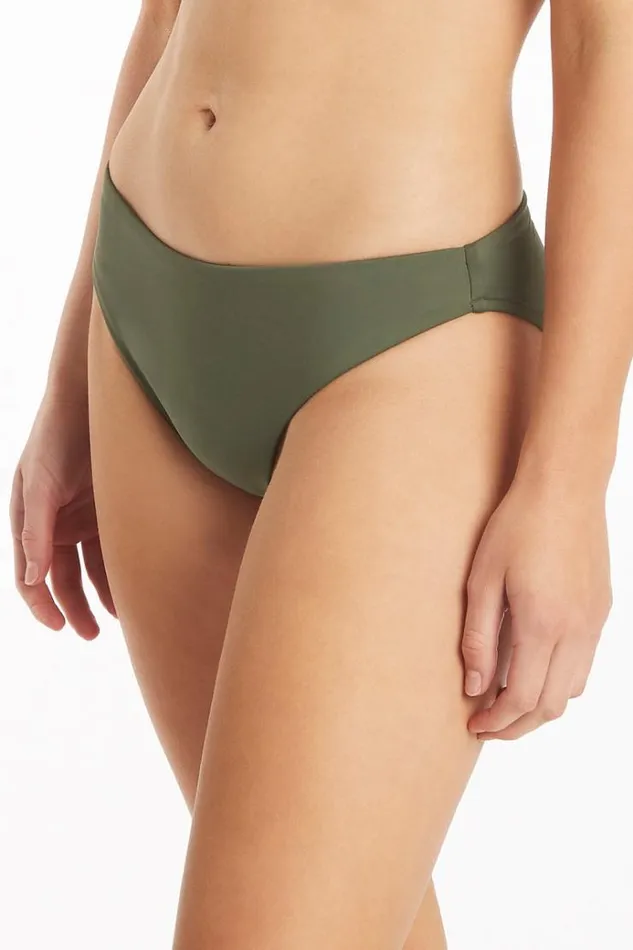 Sea Level Bottoms Eco Essentials Regular Bikini Pant Eco Essentials Khaki 8211 Women