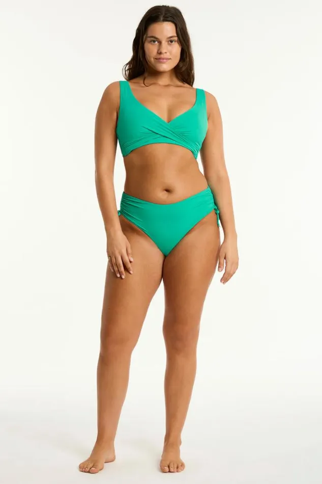 Sea Level Bottoms Essentials Edit Mid Drawstring Pant Eco Essentials Evergreen 8211 Women
