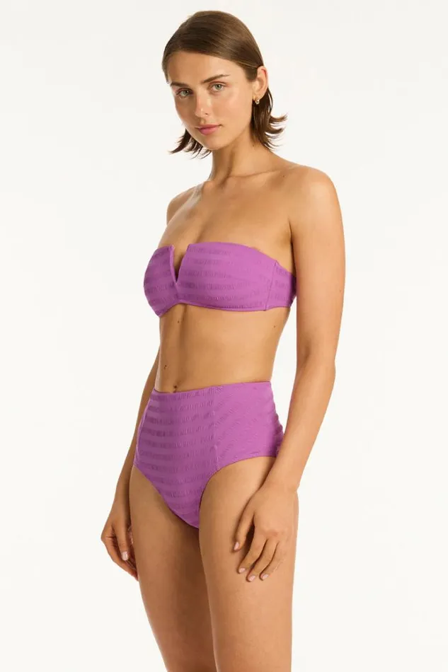 Sea Level Bottoms Palisades Panelled High Waist Pant Palisades Orchid 8211 Women