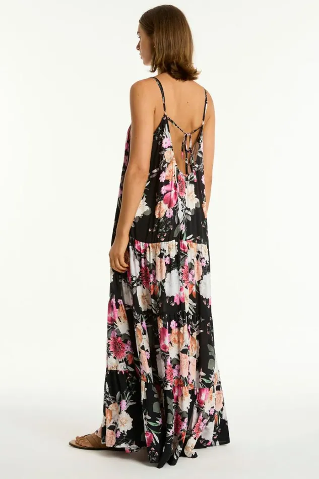 Sea Level Dresses Belle Tiered Maxi Sundress Belle Black 8211 Women