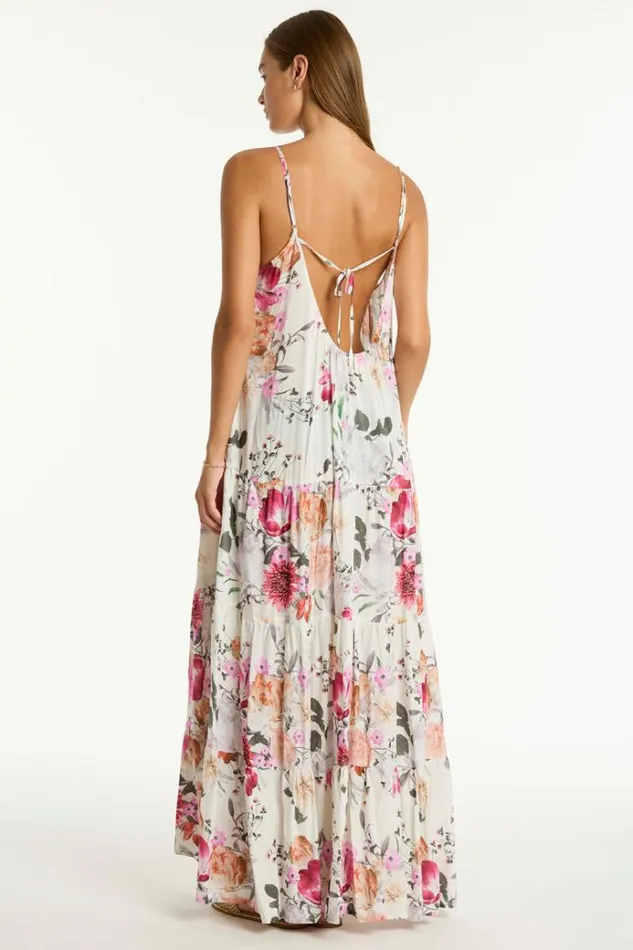 Sea Level Dresses Belle Tiered Maxi Sundress Belle Coconut 8211 Women