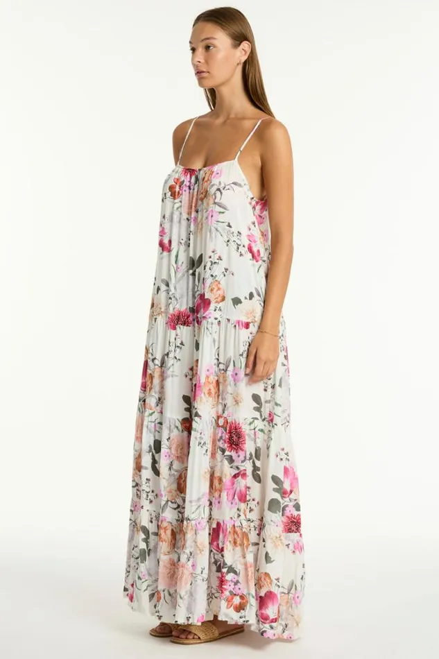 Sea Level Dresses Belle Tiered Maxi Sundress Belle Coconut 8211 Women