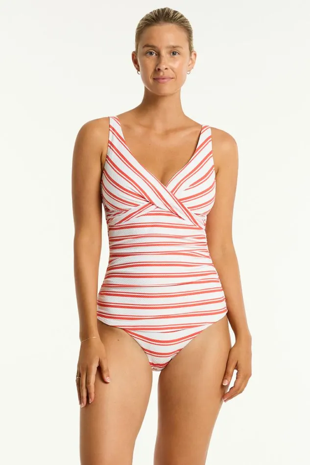 Sea Level Tankinis and Singlets Biarritz Cross Front Tankini Biarritz Flame 8211 Women